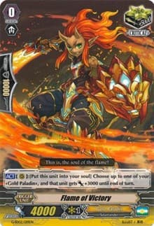 Flame of Victory - G-Start Deck 2: Knight of the Sun - Cardfight Vanguard card