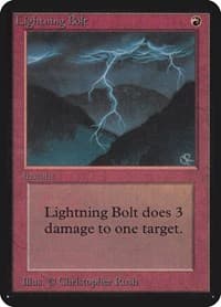 Lightning Bolt - Alpha Edition - Magic: The Gathering card