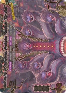 Evil Deity of Cataclysm, Hyakugan Yamigedo "Sky Half" - Unleash! Impact Dragon!! - Future Card BuddyFight card