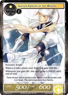 Sacred Knight of the North - Battle for Attoractia - Force of Will card