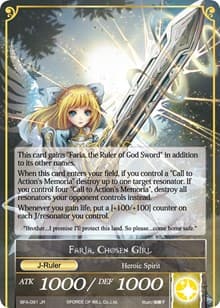 Memoria of the Seven Lands // Faria, Chosen Girl - Battle for Attoractia - Force of Will card
