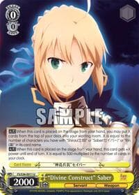 "Divine Construct" Saber - Fate/stay night [Unlimited Blade Works] Vol. II - Weiss Schwarz card