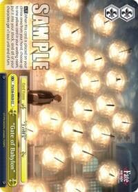 "Gate of Babylon" - Fate/stay night [Unlimited Blade Works] Vol. II - Weiss Schwarz card