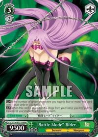 "Battle Mode" Rider (RRR) - Fate/stay night [Unlimited Blade Works] Vol. II - Weiss Schwarz card