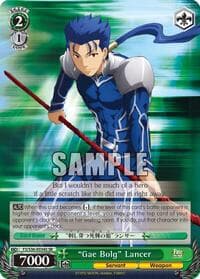 "Gae Bolg" Lancer (SR) - Fate/stay night [Unlimited Blade Works] Vol. II - Weiss Schwarz card