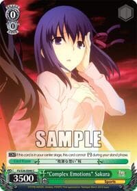 "Complex Emotions" Sakura - Fate/stay night [Unlimited Blade Works] Vol. II - Weiss Schwarz card