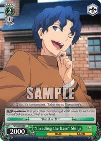 "Invading the Base" Shinji - Fate/stay night [Unlimited Blade Works] Vol. II - Weiss Schwarz card