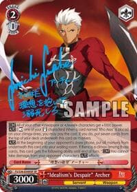"Idealism's Despair" Archer (SP) - Fate/stay night [Unlimited Blade Works] Vol. II - Weiss Schwarz card