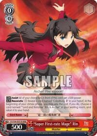 "Super First-rate Mage" Rin (RRR) - Fate/stay night [Unlimited Blade Works] Vol. II - Weiss Schwarz card