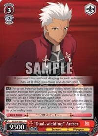 "Dual-wielding" Archer - Fate/stay night [Unlimited Blade Works] Vol. II - Weiss Schwarz card