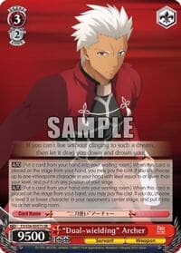 "Dual-wielding" Archer (SR) - Fate/stay night [Unlimited Blade Works] Vol. II - Weiss Schwarz card