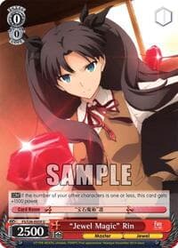 "Jewel Magic" Rin - Fate/stay night [Unlimited Blade Works] Vol. II - Weiss Schwarz card