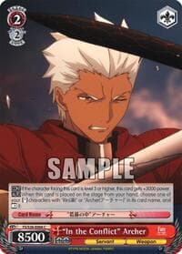 "In the Conflict" Archer - Fate/stay night [Unlimited Blade Works] Vol. II - Weiss Schwarz card