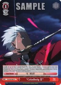 "Caladbolg II" - Fate/stay night [Unlimited Blade Works] Vol. II - Weiss Schwarz card