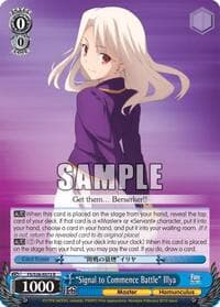 "Signal to Commence Battle" Illya - Fate/stay night [Unlimited Blade Works] Vol. II - Weiss Schwarz card