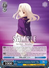 "Signal to Commence Battle" Illya (SR) - Fate/stay night [Unlimited Blade Works] Vol. II - Weiss Schwarz card