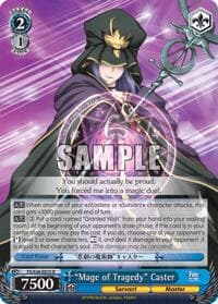 "Mage of Tragedy" Caster - Fate/stay night [Unlimited Blade Works] Vol. II - Weiss Schwarz card