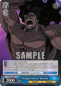 "Strongest Warrior" Berserker - Fate/stay night [Unlimited Blade Works] Vol. II - Weiss Schwarz card
