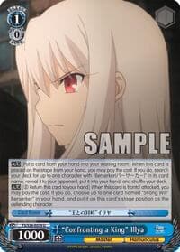 "Confronting a King" Illya - Fate/stay night [Unlimited Blade Works] Vol. II - Weiss Schwarz card