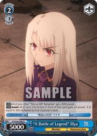 "A Battle of Legend" Illya - Fate/stay night [Unlimited Blade Works] Vol. II - Weiss Schwarz card