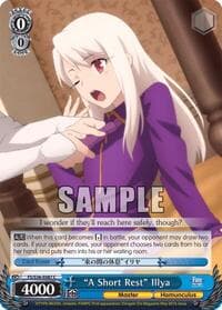 "A Short Rest" Illya - Fate/stay night [Unlimited Blade Works] Vol. II - Weiss Schwarz card