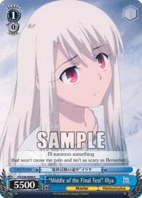 "Middle of the Final Test" Illya - Fate/stay night [Unlimited Blade Works] Vol. II - Weiss Schwarz card