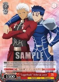 "Loggerheads" Archer & Lancer - Fate/stay night [Unlimited Blade Works] Vol. II - Weiss Schwarz card