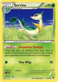 Servine - XY - Fates Collide - Pokemon card