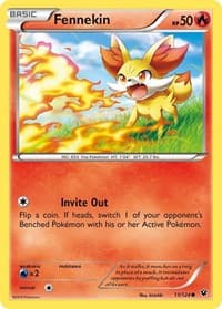 Fennekin (11) - XY - Fates Collide - Pokemon card