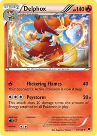 Delphox - XY - Fates Collide - Pokemon card