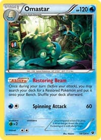 Omastar - XY - Fates Collide - Pokemon card