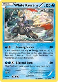White Kyurem - XY - Fates Collide - Pokemon card