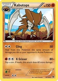 Kabutops - XY - Fates Collide - Pokemon card