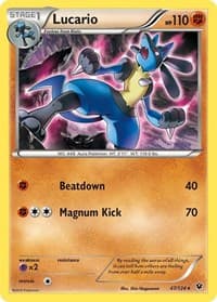 Lucario (47) - XY - Fates Collide - Pokemon card