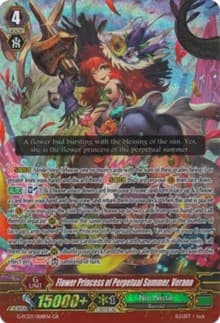 Flower Princess of Perpetual Summer, Verano - G-FC03: Fighter's Collection 2016 - Cardfight Vanguard card