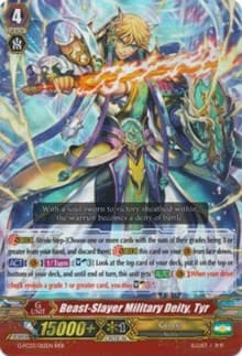 Beast-Slayer Military Deity, Tyr - G-FC03: Fighter's Collection 2016 - Cardfight Vanguard card