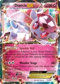 Diancie EX - XY - Fates Collide - Pokemon card