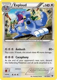 Exploud - XY - Fates Collide - Pokemon card