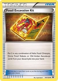 Fossil Excavation Kit - XY - Fates Collide - Pokemon card