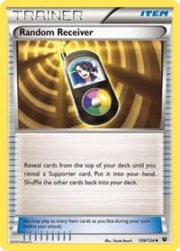 Random Receiver - XY - Fates Collide - Pokemon card