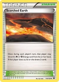 Scorched Earth - XY - Fates Collide - Pokemon card