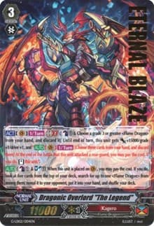 Dragonic Overlord "The Legend" (Hot Stamped) - G-Legend Deck Vol.2: The Overlord Blaze - Cardfight Vanguard card