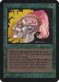 Llanowar Elves - Alpha Edition - Magic: The Gathering card