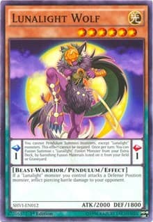 Lunalight Wolf - Shining Victories - YuGiOh card