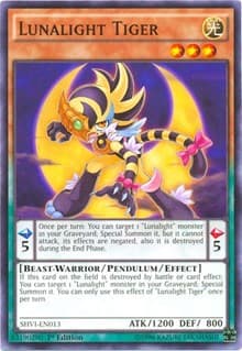 Lunalight Tiger - Shining Victories - YuGiOh card