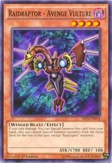 Raidraptor - Avenge Vulture - Shining Victories - YuGiOh card