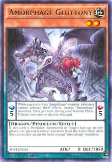 Amorphage Gluttony - Shining Victories - YuGiOh card