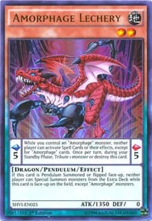 Amorphage Lechery - Shining Victories - YuGiOh card