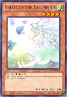 Spirit of the Fall Wind - Shining Victories - YuGiOh card
