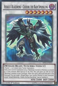 Assault Blackwing - Chidori the Rain Sprinkling - Shining Victories - YuGiOh card